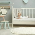thumbnail image 2 of Dwelke Fluffy Rugs for Bedroom,Shag Cute Area Rug for Girls/Boys and Kids Baby Room Home Decor,Oval Indoor Carpet for Nursery Dorm Living Room 2.6'x5.3'Cream White, 2 of 6