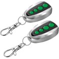 thumbnail image 1 of 2-Pack Wireless Remote Key Fobs for Automatic Gates & Garage Doors, 4-Button Security Transmitter Controller, 1 of 5