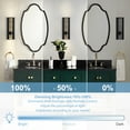 thumbnail image 5 of Deyidn 13.7" Wall Sconces Rechargeable Modern LED Wall Lamps Dimmable Battery Operated Wireless Wall Light Fixtures with Acrylic Crystal and Remote Control, 5 of 12