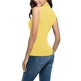thumbnail image 5 of Hvyesh Turtle Necks Tops for Women Sleeveless Plus Size Mock Turtleneck Tank Tops Slim Fit Vest Basic Stretch Undershirts, 5 of 6