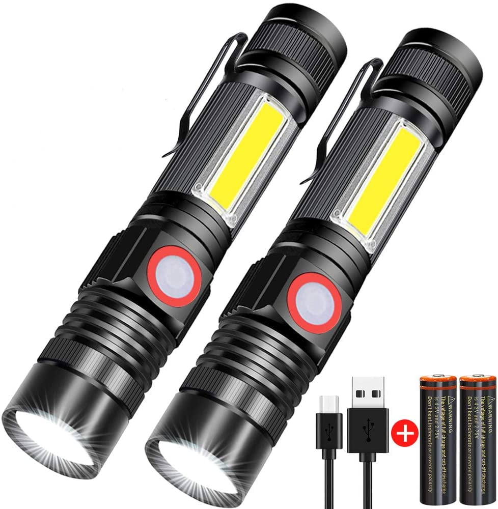 XPE-R3 XHP70.2 LED Rechargeable High Power Flashlight Zoomable lamps Hiking camp 