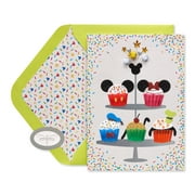 Papersong Premium Birthday Card (Mickey Mouse Cupcakes)