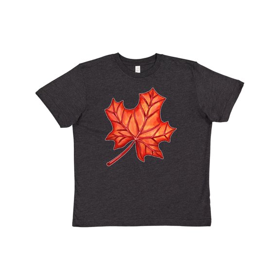 Inktastic Red Canadian Maple Leaf Youth T-Shirt