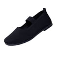 thumbnail image 3 of YHAJDS Fashion Shoes for Women Plus Size Solid Color Knit Mesh Breathable Slip On Casual Summer Flats, 3 of 8