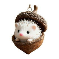 Xuniizn Forest Christmas Ornaments Set - 12 Pack Shatterproof Christmas Ball Ornaments with Sleeping Fox, Owl, Bunny & More for Christmas Tree Decor, Unique Woodland Animal Theme Holiday Decorations