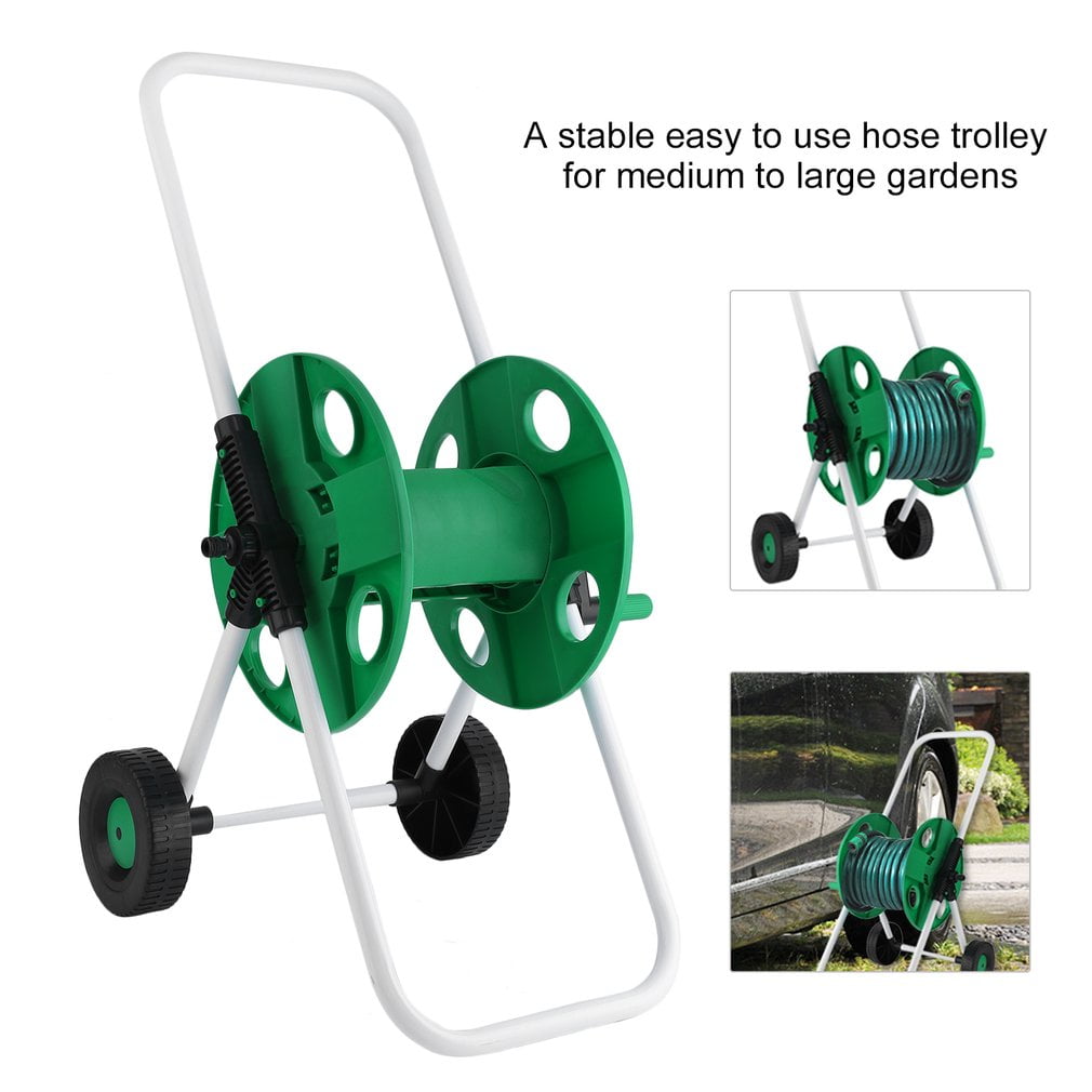 Garden Water Pipe Holder Garden Hose Reels Cart Hose Pipe Holder Trolley by Generic