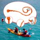 thumbnail image 1 of Correa de remo para kayak de 3 a 5 pies extensible para , caña de pescar y kayak Naranja, 1 of 8