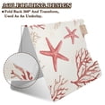 thumbnail image 2 of FORMRS A4 Clipboard Folder with Pen Holder Horizontal Foldable School Office Binder, White Starfish, 2 of 9