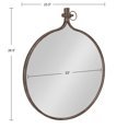 thumbnail image 6 of Uniek Kate And Laurel Yitro Round Mirror, 28-5/16"H x 23-1/2"W x 1-1/8"D, Bronze, 6 of 8