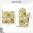 thumbnail image 4 of Disketp Cute Avocado Oven Mitts And Potholders Bbq Gloves-Oven Mitts And Pot Holders With Recycled Infill Silicone Non-Slip Cooking Gloves For Cooking Baking Grilling, 4 of 9