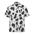 thumbnail image 5 of joogoo Men's Hawaiian Shirt Cow Print Short Sleeve Casual Button Down Shirts L, 5 of 6