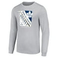 thumbnail image 2 of Men's Starter Heather Gray Toronto Maple Leafs Shield Long Sleeve Graphic T-Shirt, 2 of 3