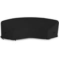 thumbnail image 1 of Covers &amp; All Curved-Black-T-02 18 oz Waterproof Curved Sofa Cover  Black - 120 x 36 x 38 x 82 in., 1 of 1