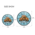 thumbnail image 2 of 9.5in Acrylic Wall Clock with Glass-like Finish Round Clock for Home Decoration Smiling Pumpkin Face, 2 of 9