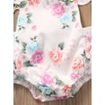 thumbnail image 5 of Dewadbow Newborn Toddler Baby Girls Tops Romper Bodysuit Headband Outfits, 5 of 6
