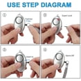 thumbnail image 4 of Alarma personal, alarma personal, llavero de alarma de pánico, alarma de seguridad con L, 4 of 5