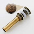 thumbnail image 4 of Tapón de desagüe automático para lavabo, tapón de desagüe emergente Click-Clack de latón antiguo sin rebosadero, sistema de desagüe accesorio de baño universal, BR-Vie, 4 of 5