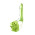 thumbnail image 2 of ZORVEX 2-in-1 Dog Bath Brush with Shampoo Dispenser , Dual-Action Pet Grooming Brush for Long/Short Hair Dogs & Cats , Massage Wash Tool for Stress-Free Bathing & Shedding Control, 2 of 6
