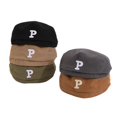 thumbnail image 2 of Doitbest-boina de algodón para bebé, gorro con visera, letra P sólida, accesorios para niños de 2 a 5 años Fivean unisex, 2 of 2