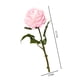 thumbnail image 3 of Rosas artificiales de seda | 10 cabezas por tallo | Tela realista para decoración del hogar, bodas, fiestas y regalos | Blanco, rosa, rojo, rosa fuerte, 3 of 6