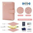 thumbnail image 3 of PU Leather Passport Holder Covers Case, Waterproof Rfid Blocking Travel Wallet Passport Holder with Pen Holder, Cute Passport Book for Women/Men, 3 of 7