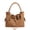 brown, variant on Drawstring PU Tote Bag for Women, Star Charm Bucket Bag, Versatile Commute Shoulder Crossbody Bag (14.2"x10.6"x6.3", ~0.88lb), Street Fashion Daily Carry