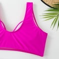 thumbnail image 7 of ibuvkizy Women Bikini Swim Top Tankinis Swimsuits for Women,Fashion Leaf Print Sexy Split Two Piece Swimsuit Padded Swimsuit Tops Ladies Girls Summer, 7 of 7