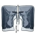 thumbnail image 3 of BotaniNest Motorcycle Handlebar Thermal Bike Mittens With Reflective Strip PVC Pocket ATV Hand Warmers Windproof & Coldproof Handlebar Cover For Cold Weather Cycli, 3 of 6