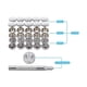 thumbnail image 5 of Juego De Tensores Varios Estilos Y Cantidades Herramienta De Hebilla De Obra Exquisita Kit De Hebilla De Fijación De Tornillo Resistente Al Desgaste Para Instalación En El Hogar Eigraketly HA013327-00, 5 of 7