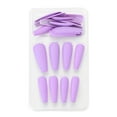 thumbnail image 3 of 24Pcs/Set Matte Full Cover Extension Coffin Fake Nail Nail Tips False Nails Ballerina Nail 13 BRIGHT, 3 of 8