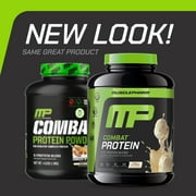 MusclePharm Combat Protein Powder, Vanilla, 24g Protein, 4lb, 64oz