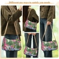thumbnail image 4 of FORMRS Womens Shoulder Bag with Chain Strap Clutch Purse Cute Tote Handbag, White Vibrant Flowers, 4 of 7