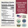 thumbnail image 4 of Organic Dried Dark Red Kidney Beans 5lb Bulk by Doudlah Farms - Farmed From Regenerative Soil | Vegan, Non-GMO, Grown In USA | Fiber & Protein for Soups, Burritos, Salads, and More! (2 Pack), 4 of 7