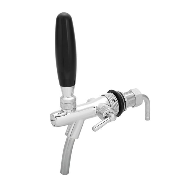 Robinet de Bière Réglable, Robinet de Distributeur de Bière en Acier Inoxydable avec Chromé G5/8 Robinet de Bière en Cuivre pour Maison Bar Hôtel Restaurant