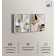 thumbnail image 2 of Modern Minimalist Abstract Pair Canvas Print Boho Wall Decor Set by Art Remedy, White Frame, 20 x 24, 2 of 6