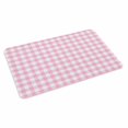 thumbnail image 4 of Pink Door Mat Indoor Outdoor, Country French Rustic Buffalo Plaid Modern Art Non Slip Welcome Mat with Rubber Backing, Absorbent Fabric Front Door Mats Entryway Rug for Home Patio Entrance 18"x30", 4 of 9