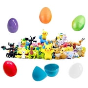 6 Easter Eggs With Miniature Pokemon Figurines Inside - Pikachu and Friends - Find Your Favorites - Assorted Colors and Characters - Prefilled to Save You Time - High-Quality Toys For Pokemon Lovers