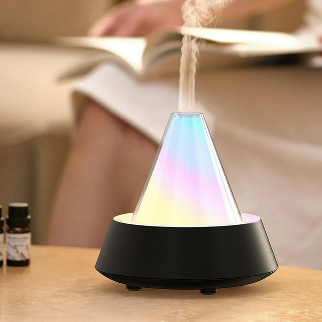 TIMIFIS Plastic Aromatherapy Machine Multi Function Automatic Spray Machine Home Bedroom Desktop Humidifier Small Mute Colorful Gradient Home Aromatherapy Machine Humidifiers for Bedroom