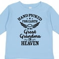 thumbnail image 4 of Inktastic Handpicked for Earth by My Great Grandma in Heaven Boys or Girls Long Sleeve Toddler T-Shirt, 4 of 5