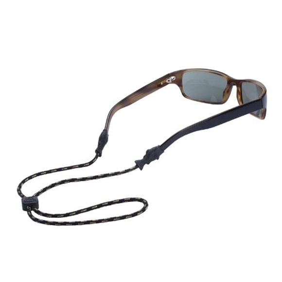 Chums Fish Tip 3mm Rope Eyewear Retainer, Black