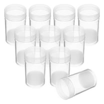 MUSEYA 10Pcs Coin Dispenser Cylindrical Plastic Storage Tube for General Users