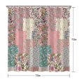 thumbnail image 5 of Pioneer Flower Floral Print Pattern Shower Curtain 72"x72" ,Bathroom Decorative Shower Curtains Set with 12 Hooks,Modern Waterproof Washable Shower Curtain, 5 of 6