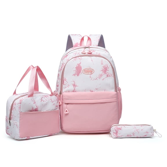 Wholesale new three-piece set ins soft simple backpack for college students, lightweight large-capacity student schoolbag backpack