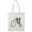 Natural, variant on Smartprints Letter M Flower Bouquet 2 Tote Bag - , Small