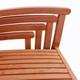thumbnail image 3 of Set of 2 Malibu Outdoor Wood Garden Stacking Armchair, 3 of 3