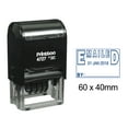 thumbnail image 1 of Printtoo Self Inking Dater Stamp With Emailed By Text Office Stationery Date Rubber Stamp-Blue, 1 of 1