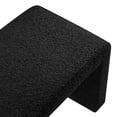 thumbnail image 6 of Accent Chair Bench Ottoman, Black, Fabric, Living Kitchen Cafe Bistro Hospitality Restaurant, Modern Contemporary HB36458, 6 of 9