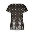 thumbnail image 5 of Babysbule Women's Fashion Printed Casual Square Neck Short Sleeve Loose Womens Summer Tops, 5 of 5