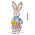 thumbnail image 3 of COM1950s Easter Bunny Decorations, Handmade Braided Straw Bunny, 9 Inch Farmhouse Table Centerpiece for Spring, Rustic Shelf Accent, Cute Indoor Ornament for Home, 3 of 6