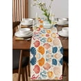 thumbnail image 3 of Table Runner Dresser Scarf 13 x 120 Inch Summer Red Orange Navy Blue Seashell Conch Coral Table Runners Non-Slip Heat Kitchen Dining Table Decor for Indoor Outdoor Home Party Decoration, 3 of 7